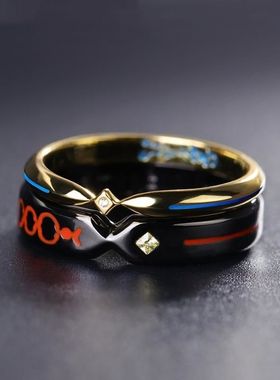 新款高品质现货誓约组合对戒吾王塞巴饰品动漫情侣戒指项链