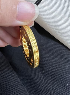 真金电镀保色太阳鸟图腾吊坠金沙遗址博物馆商周三星堆项链