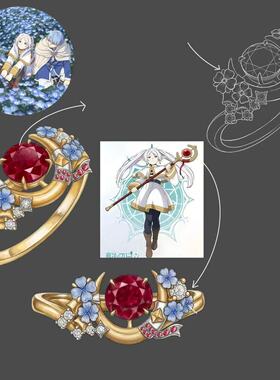 高品质新款「裂痕戒指」云旗同款朋克 机能风无性别穿搭指环