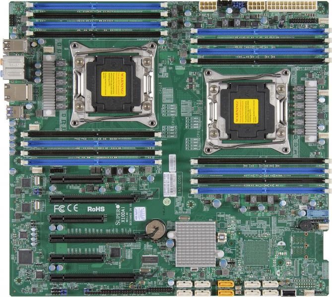 超微X10DAI/X10DAL-I/X10DRL-I主板PCI-E拆分图形工作站C612包邮 - 图1