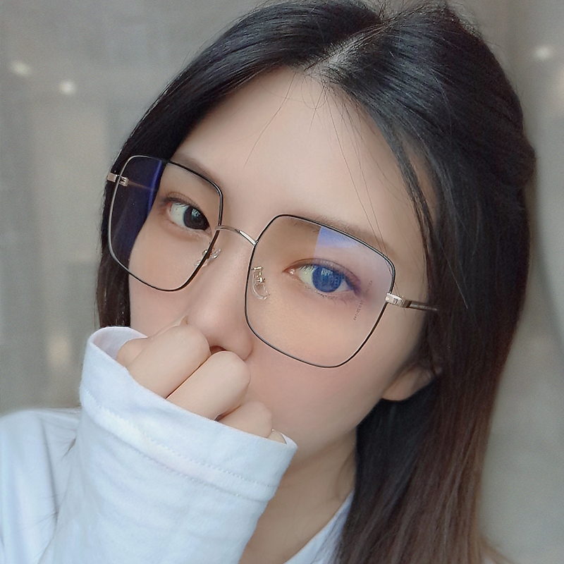 dafni眼镜旗舰店近视眼镜女大框可配有度数素颜ins风眼镜框大脸显瘦配眼睛韩版潮0