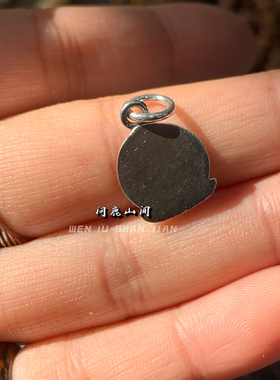 银饰品S925白财神吊坠挂件侧挂小元素配饰配件手串文玩配饰挂件