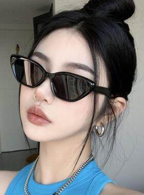 甜美猫眼墨镜简约高级质感方圆脸
