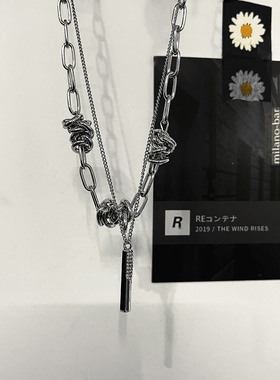 新款项链女ins复古街头暗黑系荆棘残绕酷飒锁骨链男女饰品首饰潮