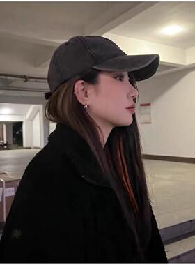 做旧水洗牛仔棒球帽女遮