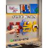 Perforated board storage rack without punching dopamine student dormitory bedroom study desktop wall hanging storage shelf