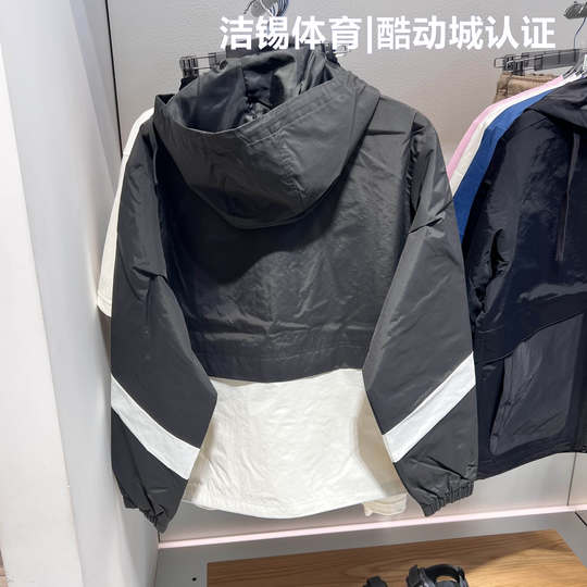 NEW BALANCE/NB2024秋休闲连帽防风防破水夹克开衫外套男AMJ43314