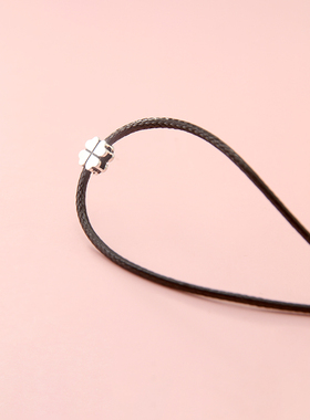 925银复古精致小巧四叶草项链女