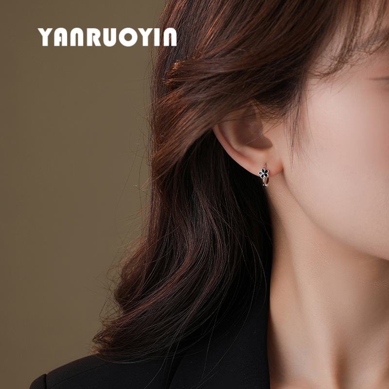 999足银耳环女纯银复古花朵耳扣个性时尚简约百搭甜美花朵养耳洞,淘宝优惠券,粉丝福利购,淘宝优惠卷