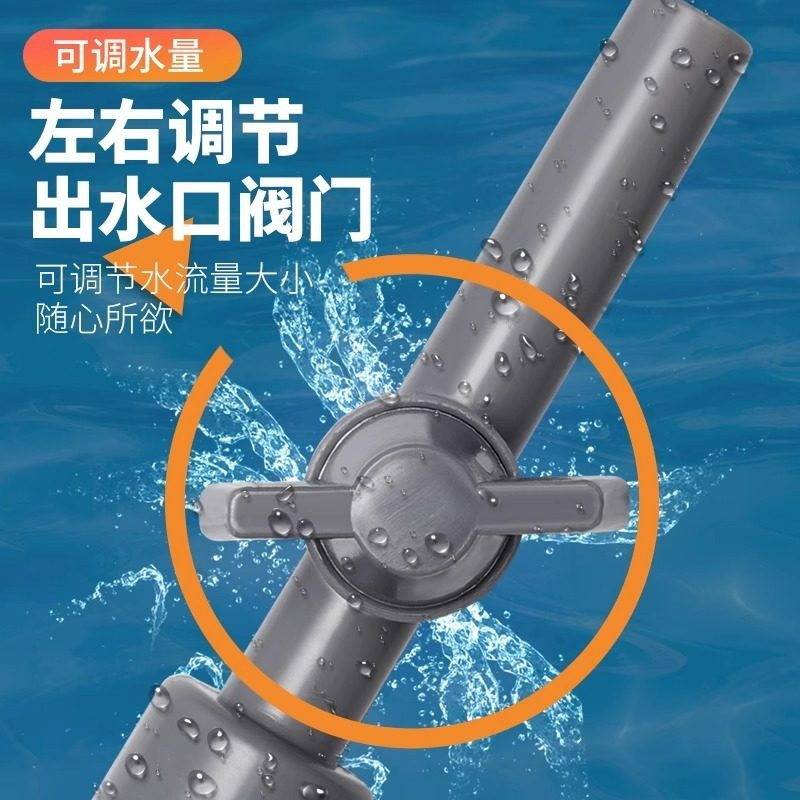 鱼缸底砂清洗器换水器吸便器抽水管吸水吸粪手动虹吸管器洗沙软管 - 图2