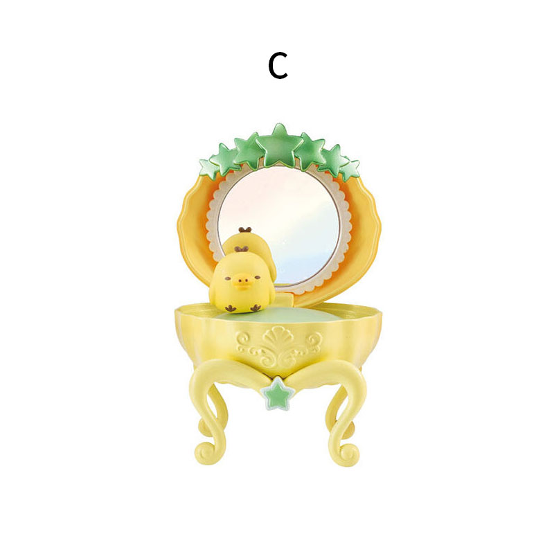 现货万代无壳拼装扭蛋轻松熊梳妆台首饰盒造型桌面摆件鼻孔鸡-图2