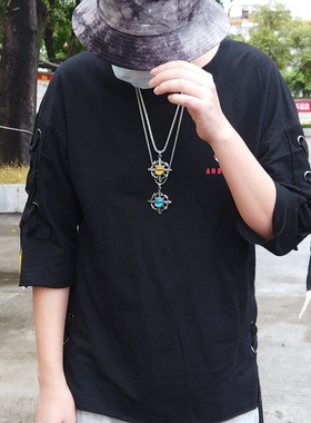 潮牌上帝之眼理发师发型师项链