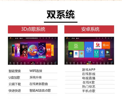 丹唛仕户外链接电源家庭KTV音响套装点歌机K歌卡拉ok影院音箱全套 - 图0