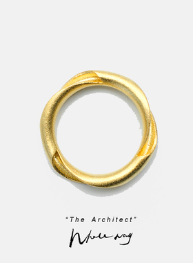 纯银磨砂原创设计风情侣戒指