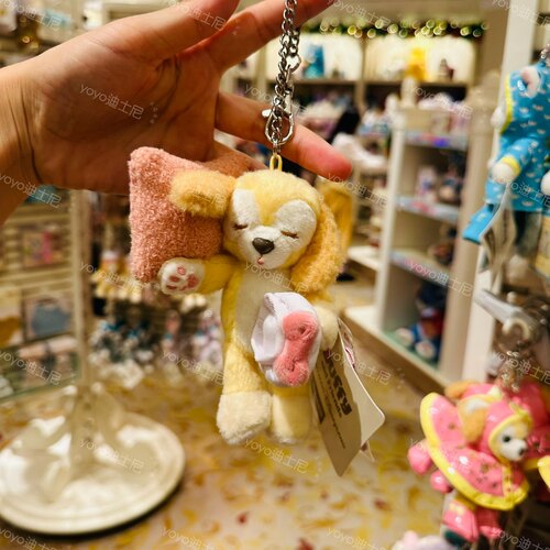 香港迪士尼 甜梦睡眠达菲熊星黛露兔雪莉玫 卡通毛绒挂件 钥匙扣 - 图3