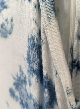 白族手工蓝染莫代尔打底裙