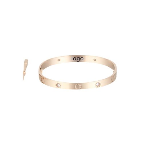 简约轻奢卡加五代钛钢手镯永恒之环男女螺丝刀情侣时尚不锈钢手环 - 图3