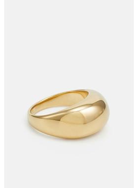 代购Fossil化石女士戒指简约优雅时尚精致金色不锈钢抛光表面