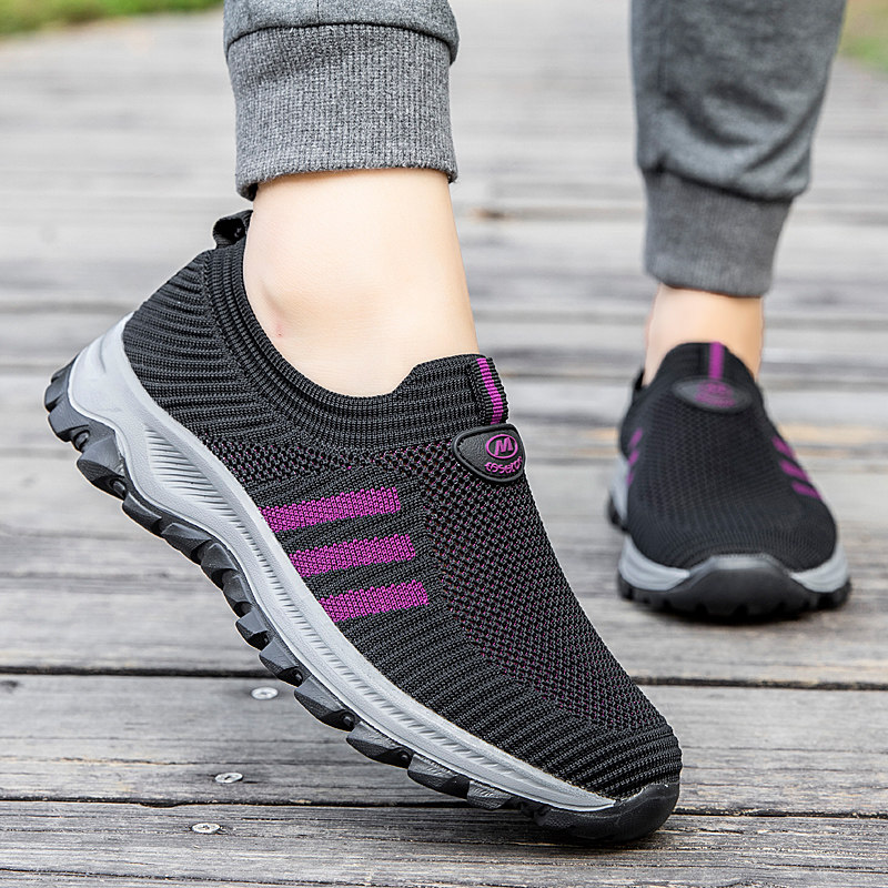 张凯丽老人鞋女舒适一脚蹬妈妈鞋春夏款中老年健步网鞋老北京布鞋,淘宝优惠券,粉丝福利购,淘宝优惠卷