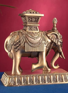 复古彩绘七政宝象宝佛前摆件摩尼宝佛堂酒柜礼品多款可选合金