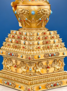 黄铜多款密宗舍利塔供奉佛塔可打开供养舍利子噶当塔菩提塔尊胜塔