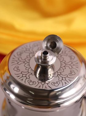 缩微胶片静音迷你不锈钢电动转轮转经简转桶摆件可定制