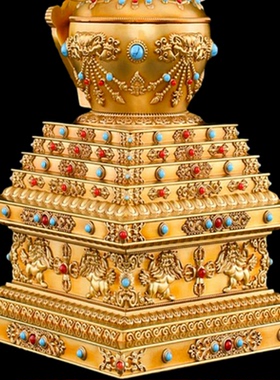 舍利塔多款密宗黄铜供奉佛塔