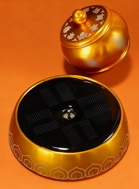 金色桌面可旋转车载八吉祥简约风