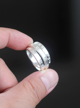 男女通用叠层尾戒指环