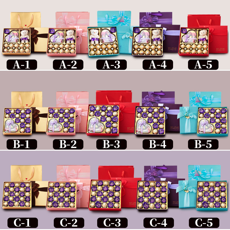 费列罗巧克力礼盒装送男生女朋友闺蜜孩子创意德芙生日圣诞节礼物