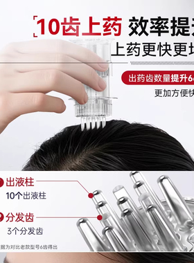 米诺泡沫剂专用头皮上药器1g定量头部生发导入梳地尔涂抹给药神器