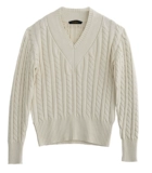 Ретро демисезонный свитер, трикотажный лонгслив, куртка, V-образный вырез, увеличенная толщина