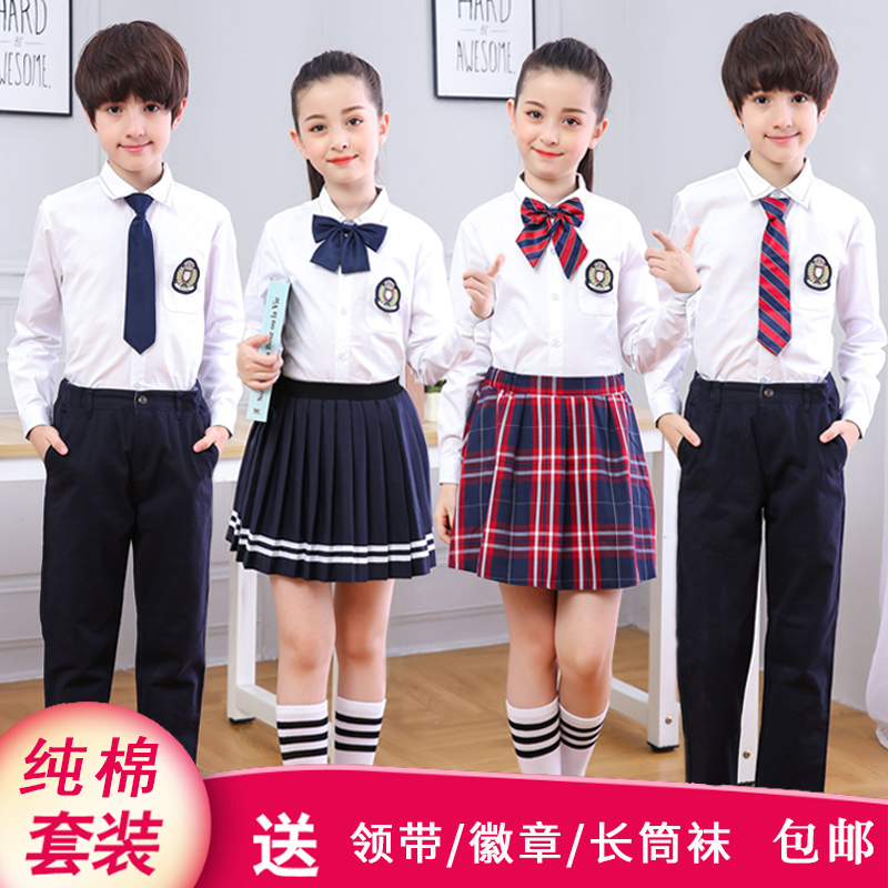 儿童合唱服演出服中小学生校服诗歌朗诵表演服长袖大合唱服装女童 - 图2