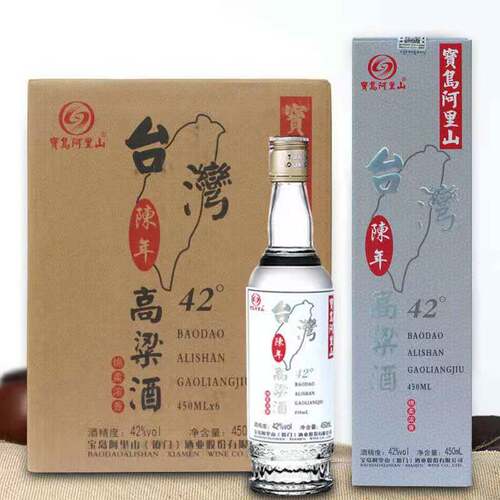 宝岛阿里山台湾高粱酒42度/52度450ml陈年浓香型白酒盒装 - 图2