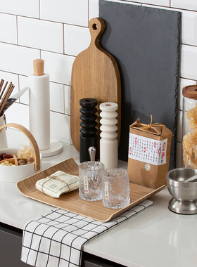 轻奢厨房样板间饰品摆件组合套装