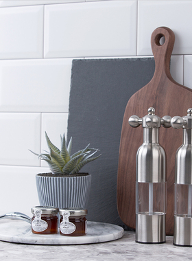 厨房样板间软装饰品石材托盘摆件