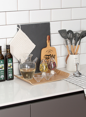 轻奢厨房样板间饰品摆件组合套装