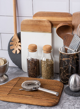 厨房样板间软装饰品厨具摆件石材