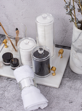 大理石轻奢方巾装饰品软装托盘