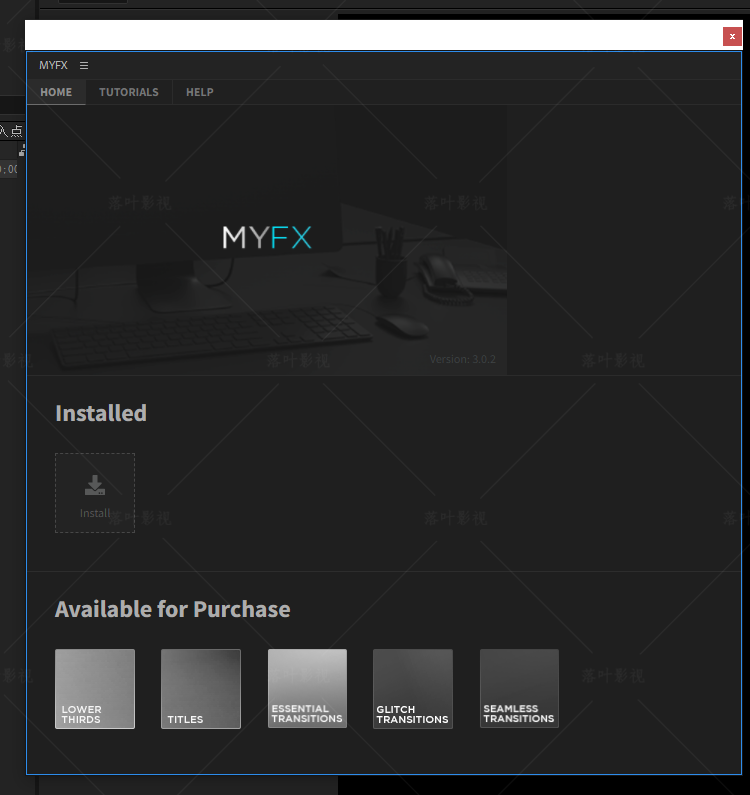 AE脚本MYFX 3.13新扩展摄像机扭曲信号损坏视频转场文字标题 字幕 - 图0