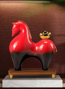 【马到成功】平安顺遂马梨摆件