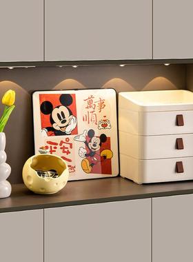 奶酪钥匙收纳玄关摆件入户进门口鞋柜米奇装饰品客厅桌面家居好物