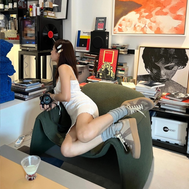 系带厚底德训鞋女2025新款阿甘鞋百搭小白鞋厚底增高休闲运动板鞋 - 图0