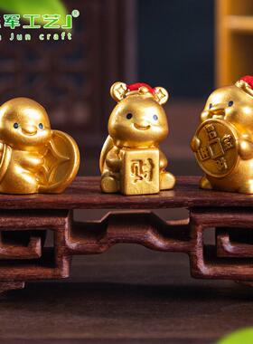 新款微景观创意元宝发财金龟公仔