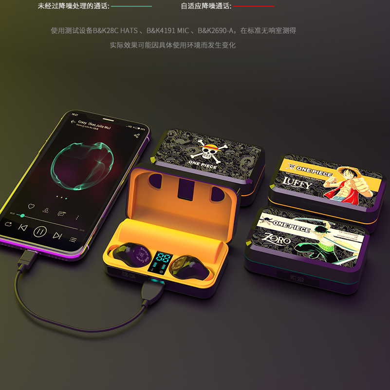 无线蓝牙耳机运动跑步双耳入耳塞式迷你可爱卡通隐形超长待机苹果安卓手机男女通用 T5H 索爱 海贼王联名款 无线蓝牙耳机运动跑步双耳入耳塞式迷你可爱卡通隐形超长待机苹果安卓手机男女通用 T5H 索爱 海贼王联名款