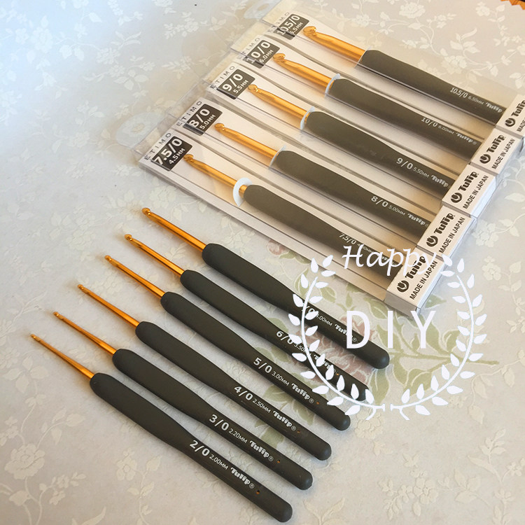 日本进口TULIP广岛黑金钩针T15系列编织工具毛线钩针毛衣针,淘宝优惠券,粉丝福利购,淘宝优惠卷