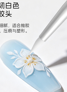 多款美甲硅胶按压笔美甲硅胶棒雕花笔压花按压棒压花棒笔刷套装