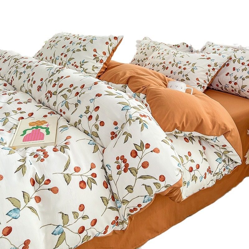 A类水洗双层纱棉麻四件套床单笠被套三件套可机洗单双人床上用品,淘宝优惠券,粉丝福利购,淘宝优惠卷