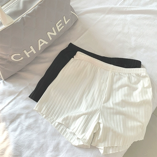 Черные безопасные штаны, тонкое защитное белье, шорты, нижнее белье, в обтяжку, популярно в интернете, высокая талия