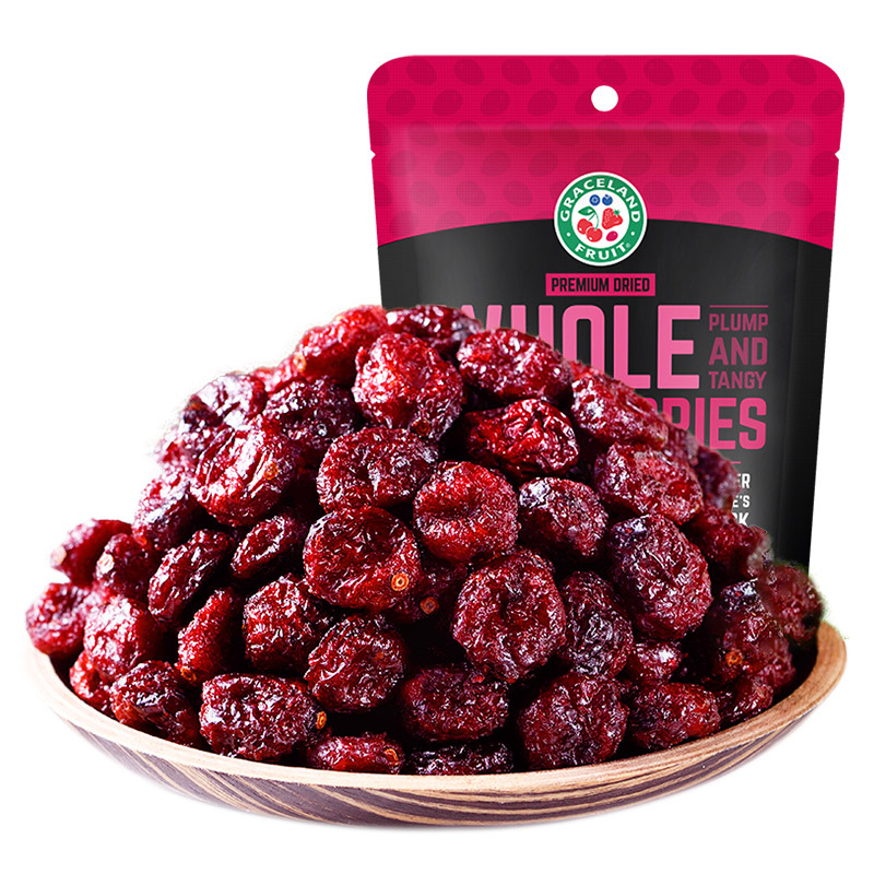 gracelandfruit旗舰店蔓越莓干烘焙无添加美国特产国外进口休闲零食孕妇新鲜刺梨梅果干0